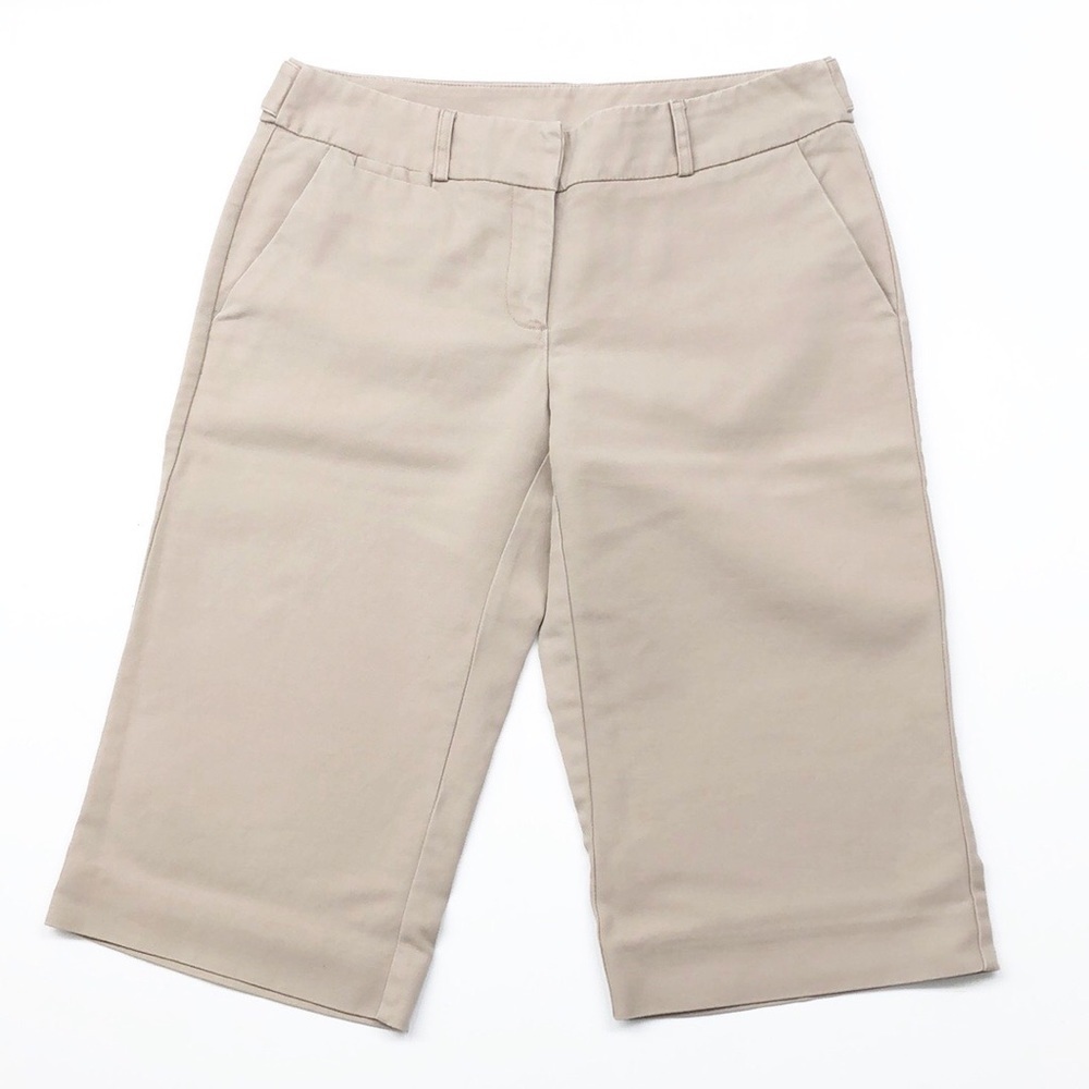 New York & Company tan stretch trouser capris